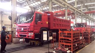 CHINESE TRUCK FACTORY  Sinotruk HOWO Production in Hong Kong [upl. by Aisena420]