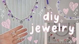 DIY ♡ aesthetic ♡ jewelry  EASY  BEGINNER FRIENDLY [upl. by Acherman]