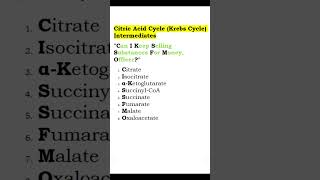 Remember the Krebs Cycle FOREVER with this Easy Trick krebscyclemnemonic biology usmle [upl. by Stace]