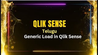 Qlik Sense interview Questions in Telugu  Generic load in Qlik Sense [upl. by Ahsinahs]