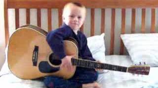 5 yearold plays guitar [upl. by Grata]