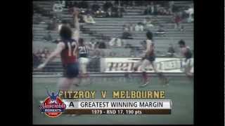 Fitzroy Lions  Greatest Winning Margin  AFL Memorable Moments [upl. by Ocramed97]