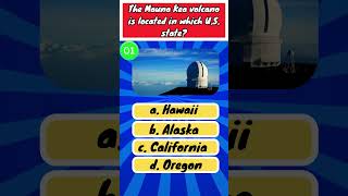 Guess The Mauna Kea volcano is located in which US state shorts quiz [upl. by Mal977]