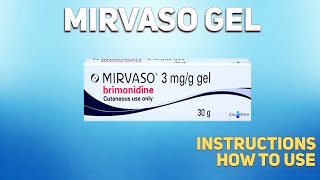 Mirvaso gel how to use used to treat a certain skin disorder called rosacea [upl. by Alyac]