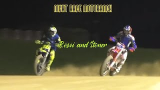 vr46 flattrack motoranch night race with Casey Stoner [upl. by Annal]