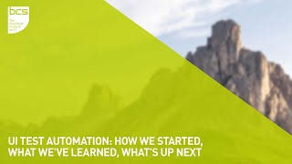 UI test automation How we started what we’ve learned what’s up next [upl. by Kathi]