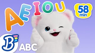 AEIOU Short Vowel Song  More  Badanamu Nursery Rhymes ABC Phonics Kids Dance Songs amp Videos [upl. by Wolsniw]