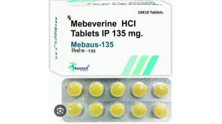 Mebaus 135 Tablets Mebeverine HCI Tablets IP 135 mg [upl. by Binnie273]