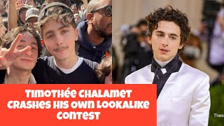 Timothée Chalamet Crashes His Own Lookalike Contest [upl. by Raybin912]