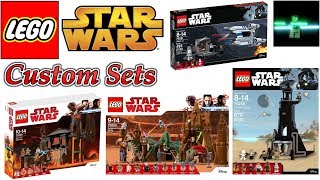 Crazy Custom LEGO Star Wars Sets Order 66 Geonosis Arena [upl. by Anyehs900]