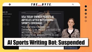 AI Sports Writing Bot Suspended by USA Today Owner Impact on Journalism amp the Quest for High Standa [upl. by Marigolda]