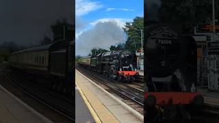 British Mainline Steam Locomotive at Speed [upl. by Ecidnacal]