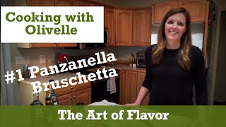 Cc1 Panzanella Bruschetta Cooking Class with Brie from Olivelle [upl. by Tizes230]