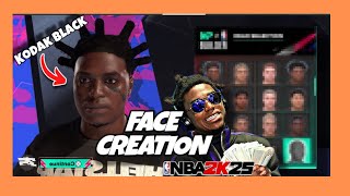 “KODAK BLACK”  FACE CREATION NBA 2K25”BEST” FACE CREATION [upl. by Sigismund334]