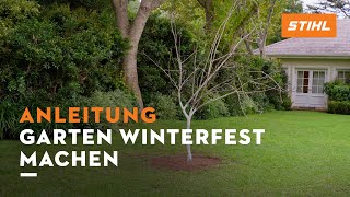 Anleitung Garten winterfest machen  STIHL [upl. by Asemaj]