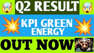 KPI Green Energy Q2 Results 2025  KPI Green Energy Results Today  KPI Green Energy share news [upl. by Jacobina]