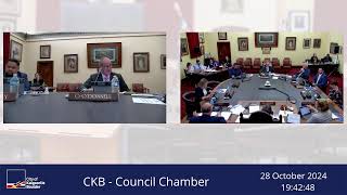 City of KalgoorlieBoulder Live Stream  Ordinary Council Meeting  28 October 2024 [upl. by Akenom]