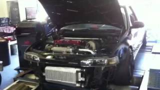 cb7 accord k24 k20 swap dyno pull [upl. by Laoj]