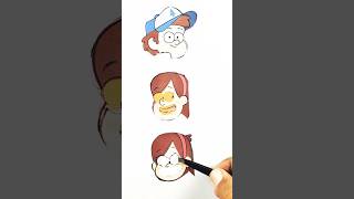 Mabel pines and dipper pines from gravity falls paper puzzle gravityfalls dipper mabel [upl. by Robinett]