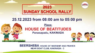 SESSION  1  SUNDAY SCHOOL ANNUAL RETREAT  BEERSHEBA KAKINADA  25122023 [upl. by Vladamar]