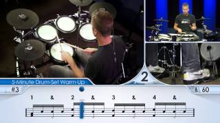 5Minute DrumSet WarmUp Beginner  Drum Lesson [upl. by Hyps]