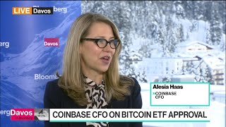 Davos 2024 Coinbase CFO Haas on Bitcoin Crypto Regulation [upl. by Norabal]