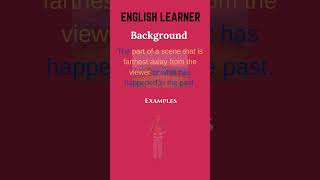 English Word  Background  Meaning With An Example englishwords english background [upl. by Zindman174]