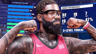 NBA 2K24 My Career  TRIPLEDOUBLE In NBA DEBUT 3Level Threat Center Gameplay [upl. by Kremer167]