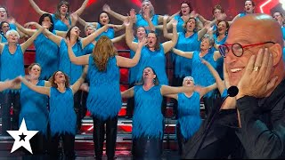 Howie Mandel Cant Get Enough of The Lions Gate Chorus  Got Talent Global [upl. by Gnidleif]