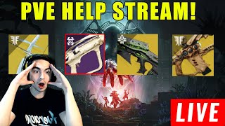 LIVE  DESTINY 2 HELP FARMING LAST WISH GET APEX PREDATOR CRAFTED DUALITY DUNGEON HELPS [upl. by Adrienne858]