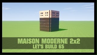 TUTO  COMMENT CONSTRUIRE UNE MAISON MODERNE 2X2 DANS MINECRAFT [upl. by Lletnahs]