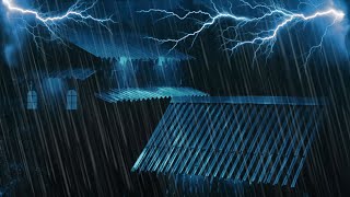 Hypnotic Rain Sounds for Sleep amp Thunder on Tin Roof  Deep Instantly amp Relieve Anxiety [upl. by Hollyanne]