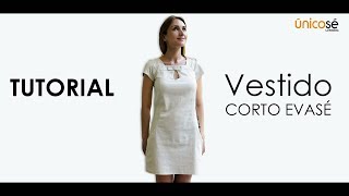 DIY COSTURA Molde  Patrón Vestido Corto Evasé 1725 TUTORIAL [upl. by Nnaeinahpets]