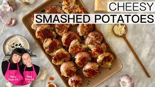 CHEESY SMASHED POTATOES RECIPE [upl. by Reace]