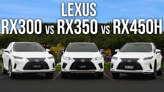 LEXUS RX300 vs RX350 vs RX450h  Luxury amp FSport amp Sports Luxury  Comprehensive Review [upl. by Eden]