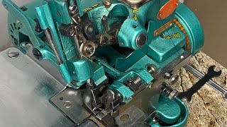 HOW TO CHANGE THE NEEDLE OF AN OVERLOCKERSEMI INDUSTRIAL overlockermachine fashion design [upl. by Iliam]