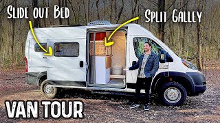 The CLEANEST Camper Van Build Ive EVER Toured [upl. by Mireielle]