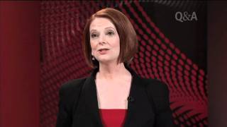 Julia Gillard joins QampA [upl. by Riana]