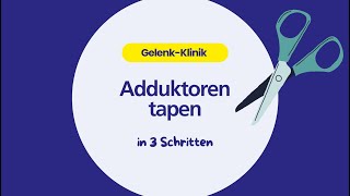 Adduktoren tapen in 3 Schritten [upl. by Novad]