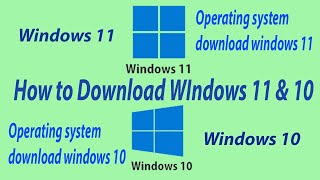 How to Download Windows 10  Windows 11 How to Download Operating System OS 11 and OS 10 download [upl. by Gally]