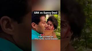 SRK vs Sunny 😳darr fighting star interview bollywood 90s yrf actor srk sunnydeol shahrukh [upl. by Kcinomod]