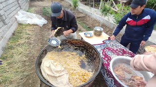 PILAU RICE COOKING UZBEKISTAN 40 KG [upl. by Penland]