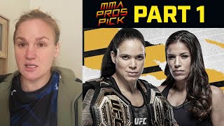 MMA Pros Pick ✅ Amanda Nunes vs Julianna Pena  Part 1👊 UFC 265 [upl. by Vanthe]