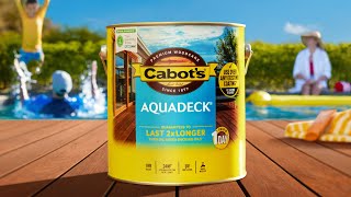 Cabots Aquadeck  Its like SPF for your deck [upl. by Alleyne340]