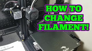 How To Change 3D Printer Filament On A Creality 3D Printer [upl. by Serdna897]