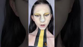 Hufflepuff Makeup🦡💛 harrypotter hufflepuff makeuptrends makeuptutorial creativemakeup [upl. by Ledba701]