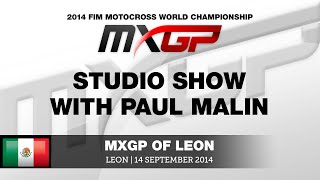 MXGP of Leon 2014 Studio Show ft Gautier Paulin amp Antonio Cairoli  Motocross [upl. by Kenwrick]