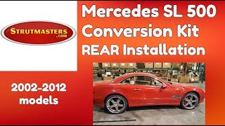 Rear Installation Mercedes SL500 Suspension Conversion Kit By Strutmasters [upl. by Alair]