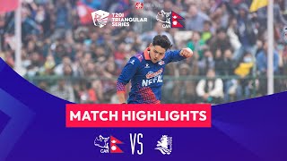 Nepal vs Netherlands  Match Highlights [upl. by Atnas]