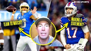 Matt Ryan says Josh Allen put the Bills on his back in win vs Chiefs Chargers the team to watch [upl. by Gnah851]